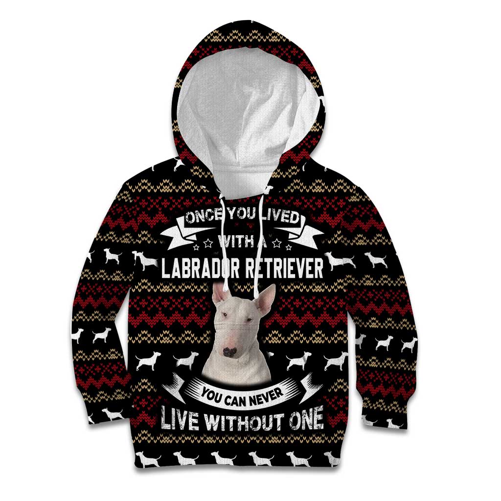 Christmas Bull Dog Terrier Kid Hoodie Xmas Holiday Patterns - Wonder Print Shop