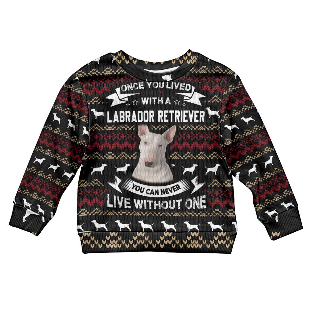 Christmas Bull Dog Terrier Kid Ugly Christmas Sweater Xmas Holiday Patterns - Wonder Print Shop