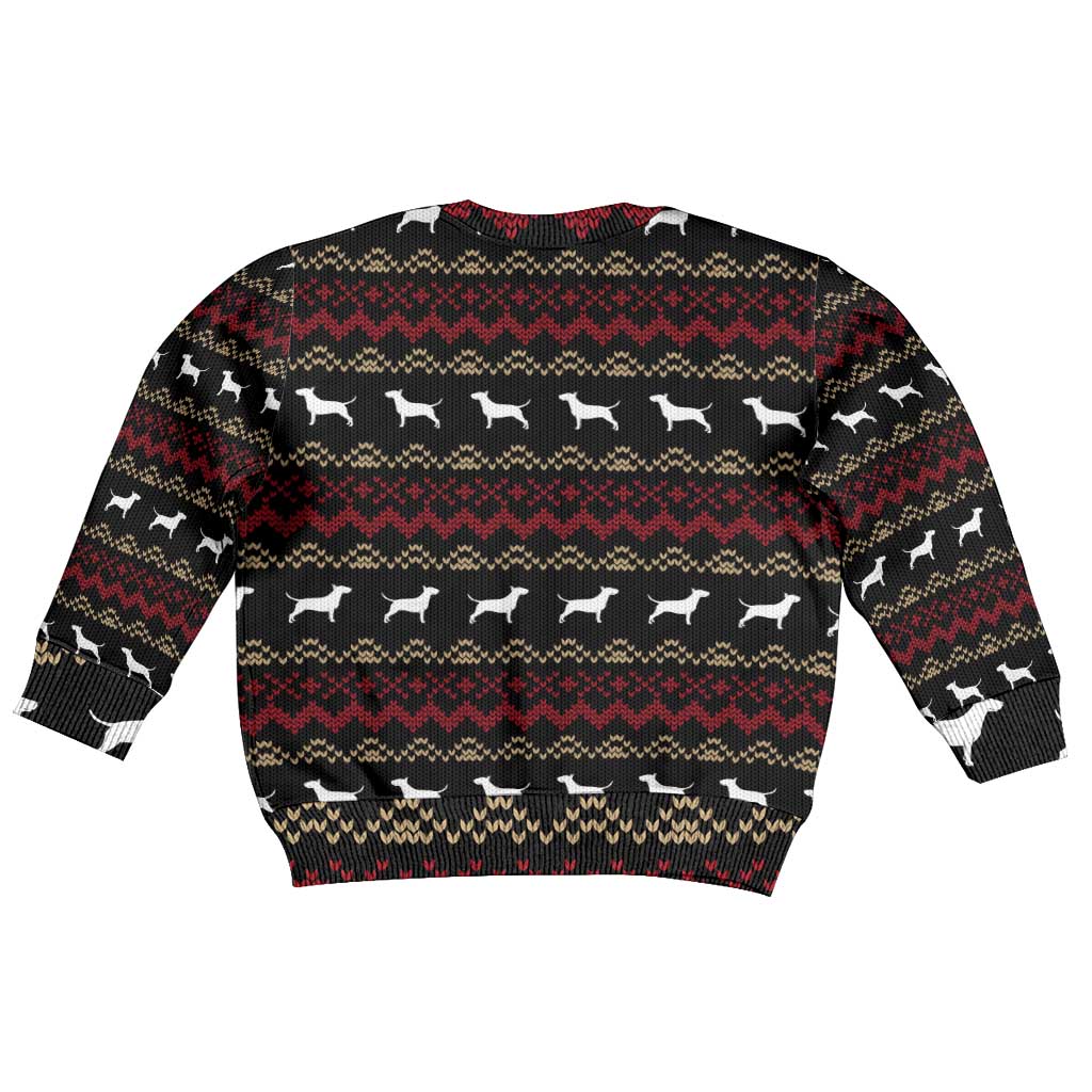 Christmas Bull Dog Terrier Kid Ugly Christmas Sweater Xmas Holiday Patterns - Wonder Print Shop
