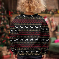 Christmas Bull Dog Terrier Kid Ugly Christmas Sweater Xmas Holiday Patterns - Wonder Print Shop