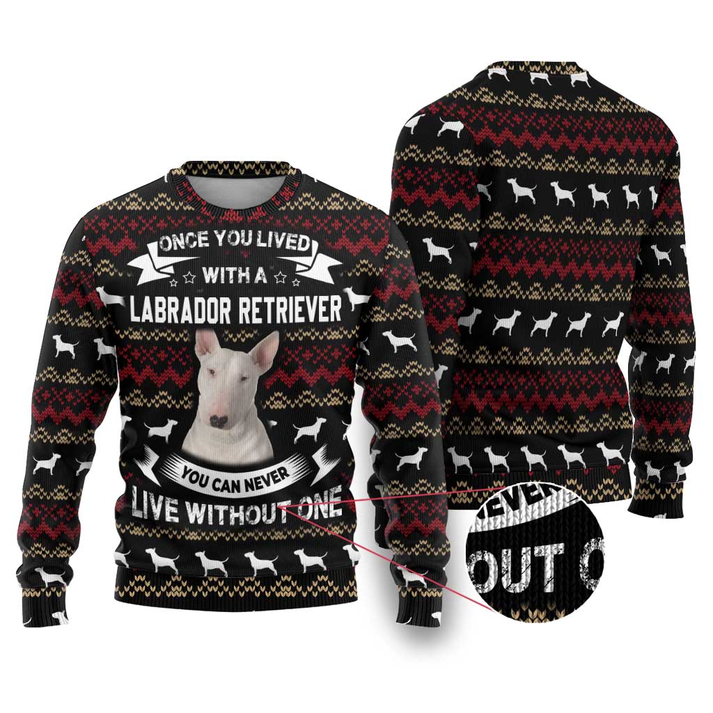 Christmas Bull Dog Terrier Ugly Christmas Sweater Xmas Holiday Patterns - Wonder Print Shop