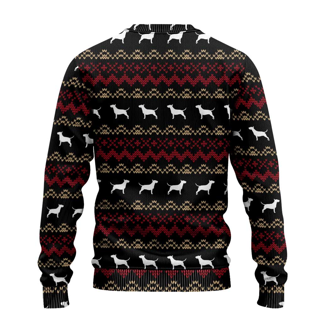 Christmas Bull Dog Terrier Ugly Christmas Sweater Xmas Holiday Patterns - Wonder Print Shop
