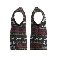 Christmas Bull Dog Terrier Christmas Knitted V-Neck Vest Xmas Holiday Patterns - Wonder Print Shop