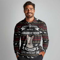 Christmas Bull Dog Terrier Long Sleeve Polo Shirt Xmas Holiday Patterns - Wonder Print Shop