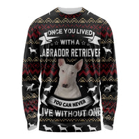 Christmas Bull Dog Terrier Long Sleeve Shirt Xmas Holiday Patterns - Wonder Print Shop