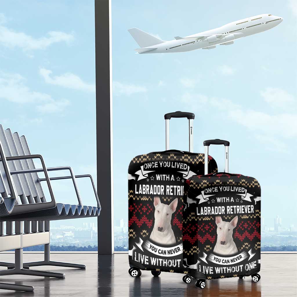 Christmas Bull Dog Terrier Luggage Cover Xmas Holiday Patterns - Wonder Print Shop