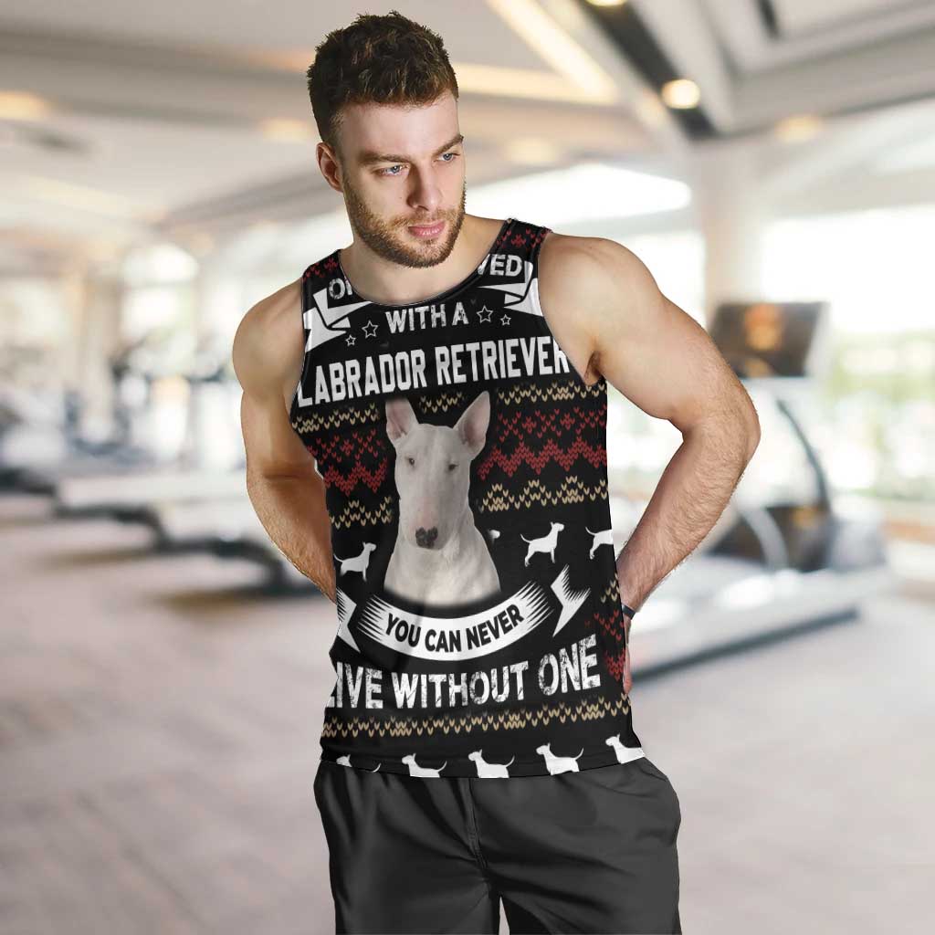 Christmas Bull Dog Terrier Men Tank Top Xmas Holiday Patterns - Wonder Print Shop