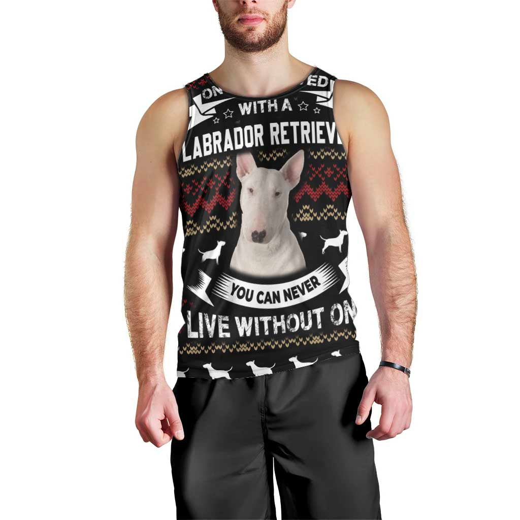Christmas Bull Dog Terrier Men Tank Top Xmas Holiday Patterns - Wonder Print Shop