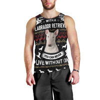Christmas Bull Dog Terrier Men Tank Top Xmas Holiday Patterns - Wonder Print Shop