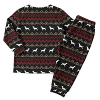 Christmas Bull Dog Terrier Christmas Pajama Set Xmas Holiday Patterns - Wonder Print Shop