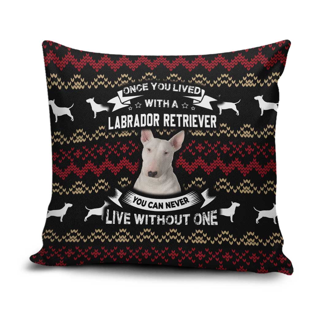 Christmas Bull Dog Terrier Pillow Cover Xmas Holiday Patterns - Wonder Print Shop