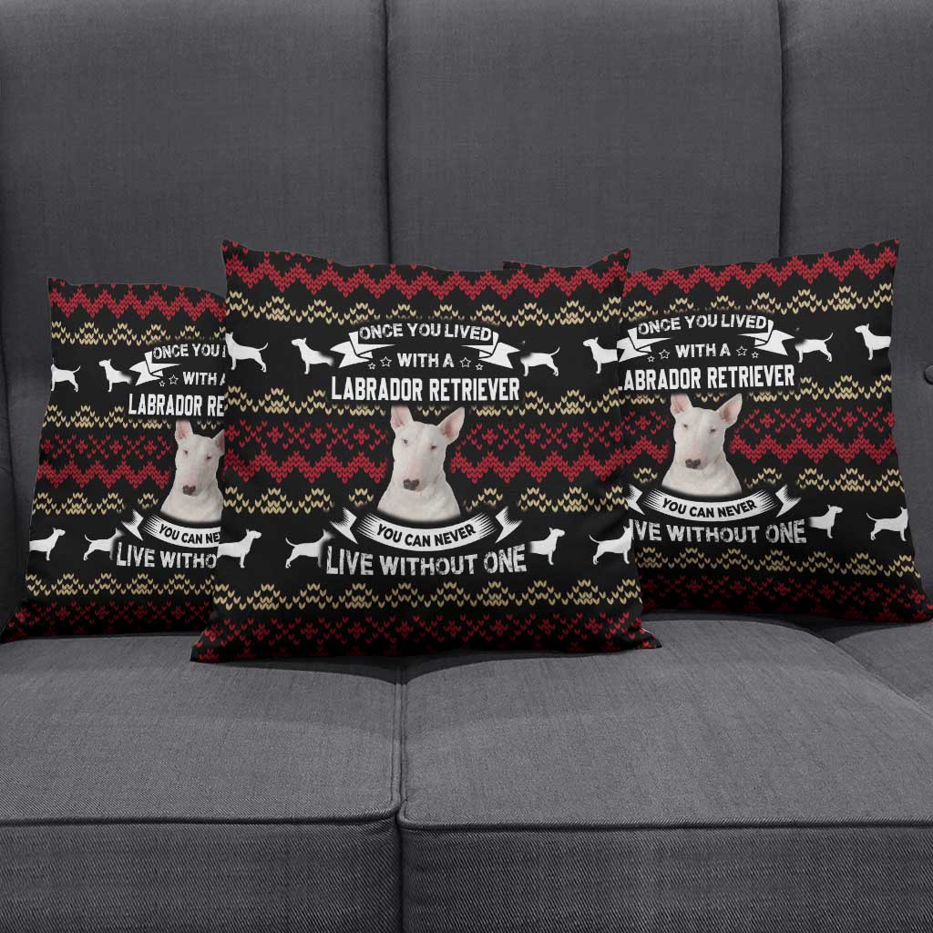 Christmas Bull Dog Terrier Pillow Cover Xmas Holiday Patterns - Wonder Print Shop
