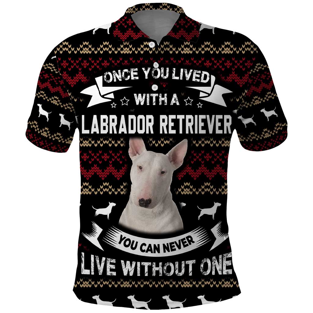 Christmas Bull Dog Terrier Polo Shirt Xmas Holiday Patterns - Wonder Print Shop