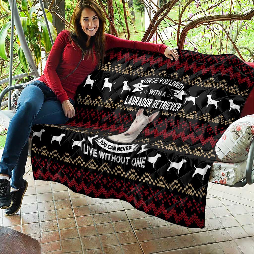 Christmas Bull Dog Terrier Quilt Xmas Holiday Patterns - Wonder Print Shop