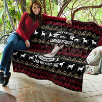 Christmas Bull Dog Terrier Quilt Xmas Holiday Patterns - Wonder Print Shop
