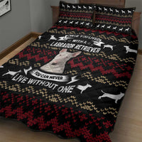 Christmas Bull Dog Terrier Quilt Bed Set Xmas Holiday Patterns - Wonder Print Shop