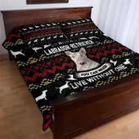 Christmas Bull Dog Terrier Quilt Bed Set Xmas Holiday Patterns - Wonder Print Shop