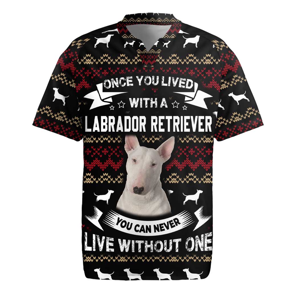 Christmas Bull Dog Terrier Rugby Jersey Xmas Holiday Patterns - Wonder Print Shop