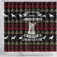 Christmas Bull Dog Terrier Shower Curtain Xmas Holiday Patterns - Wonder Print Shop