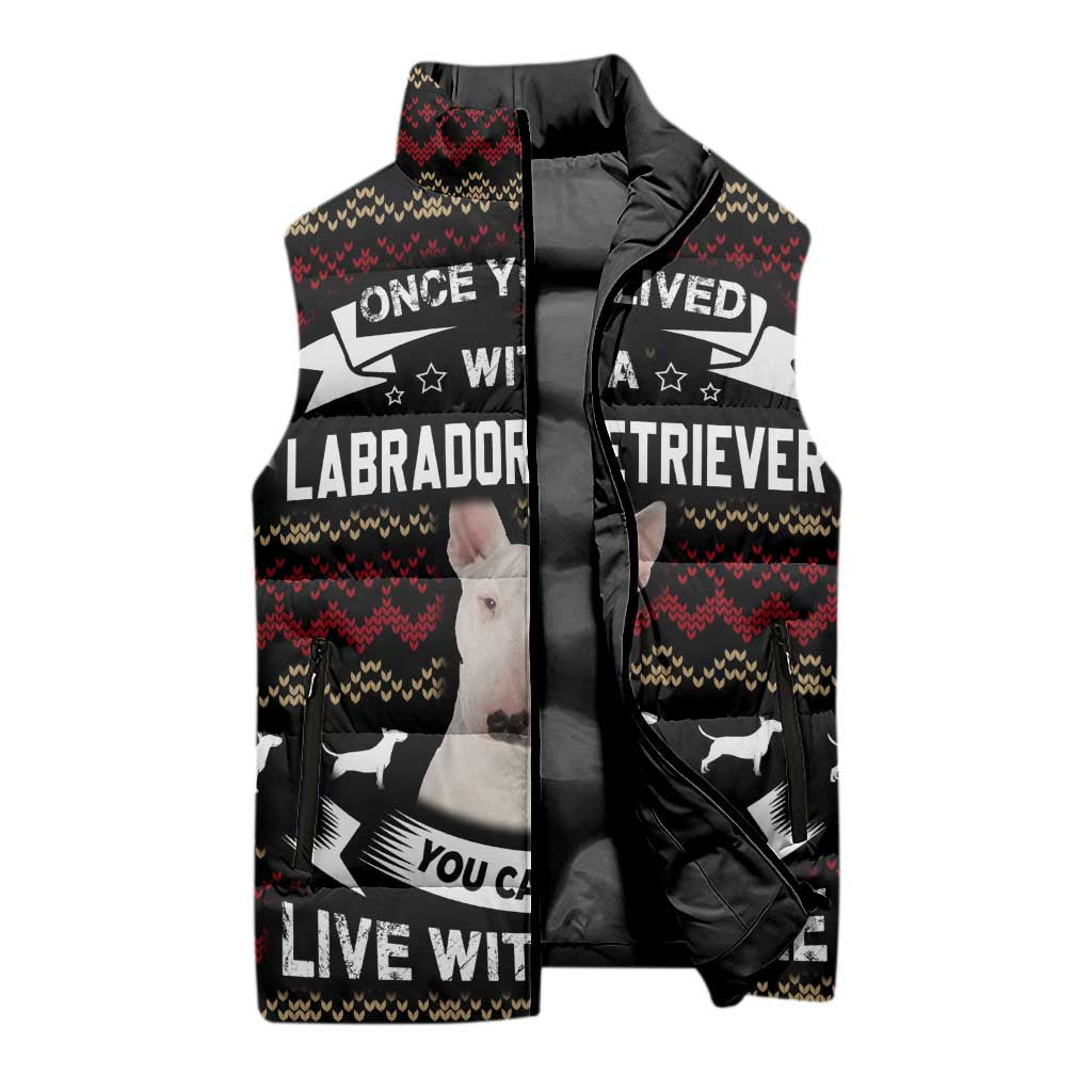 Christmas Bull Dog Terrier Sleeveless Puffer Jacket Xmas Holiday Patterns - Wonder Print Shop