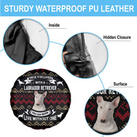 Christmas Bull Dog Terrier Spare Tire Cover Xmas Holiday Patterns - Wonder Print Shop