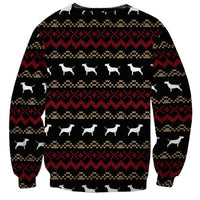 Christmas Bull Dog Terrier Sweatshirt Xmas Holiday Patterns - Wonder Print Shop