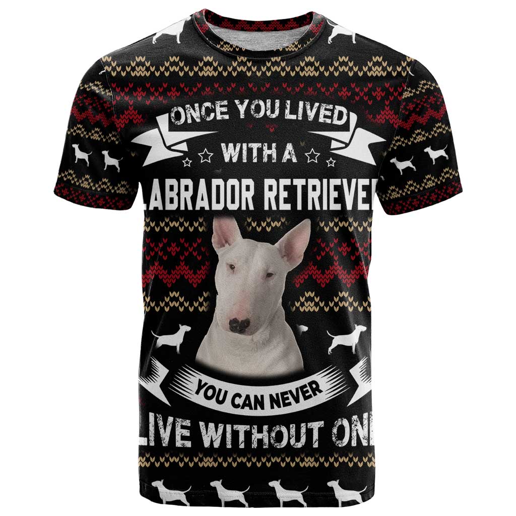 Christmas Bull Dog Terrier T Shirt Xmas Holiday Patterns - Wonder Print Shop