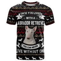 Christmas Bull Dog Terrier T Shirt Xmas Holiday Patterns - Wonder Print Shop