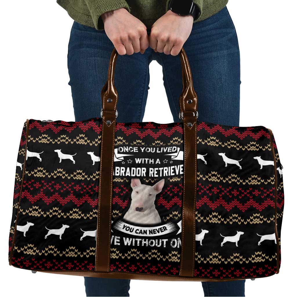 Christmas Bull Dog Terrier Travel Bag Xmas Holiday Patterns - Wonder Print Shop