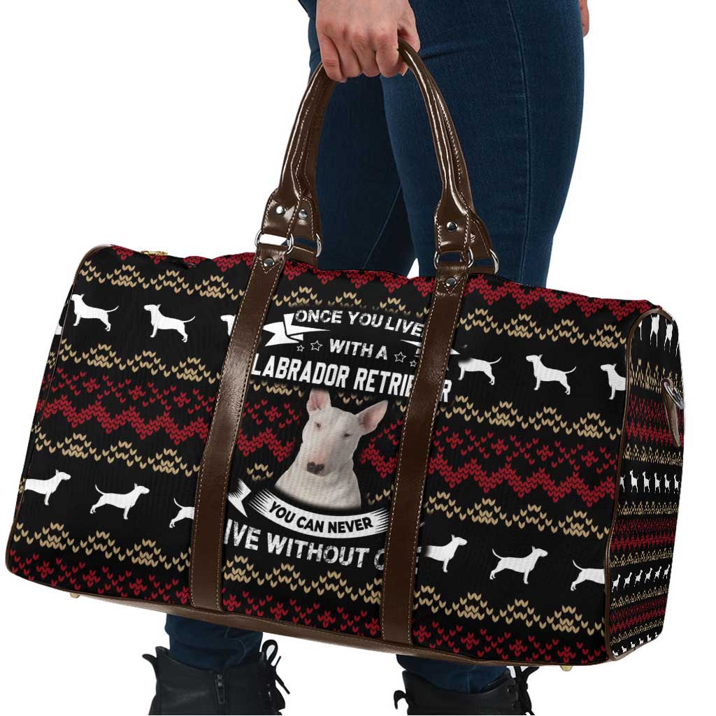 Christmas Bull Dog Terrier Travel Bag Xmas Holiday Patterns - Wonder Print Shop