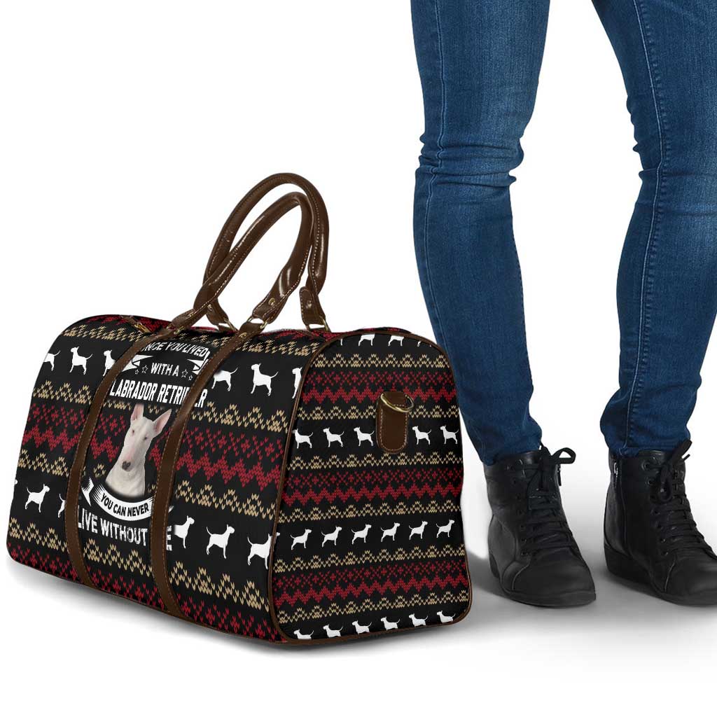 Christmas Bull Dog Terrier Travel Bag Xmas Holiday Patterns - Wonder Print Shop