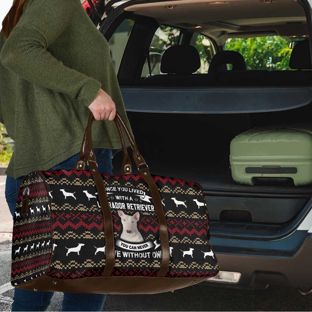 Christmas Bull Dog Terrier Travel Bag Xmas Holiday Patterns - Wonder Print Shop