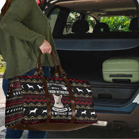 Christmas Bull Dog Terrier Travel Bag Xmas Holiday Patterns - Wonder Print Shop