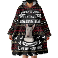 Christmas Bull Dog Terrier Wearable Blanket Hoodie Xmas Holiday Patterns - Wonder Print Shop