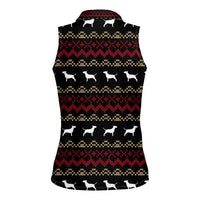Christmas Bull Dog Terrier Women Sleeveless Polo Shirt Xmas Holiday Patterns - Wonder Print Shop