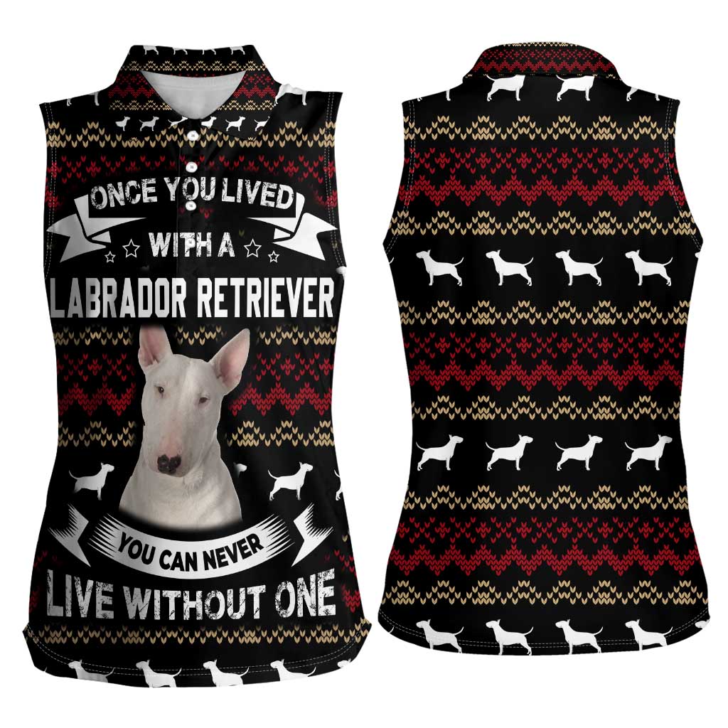 Christmas Bull Dog Terrier Women Sleeveless Polo Shirt Xmas Holiday Patterns - Wonder Print Shop