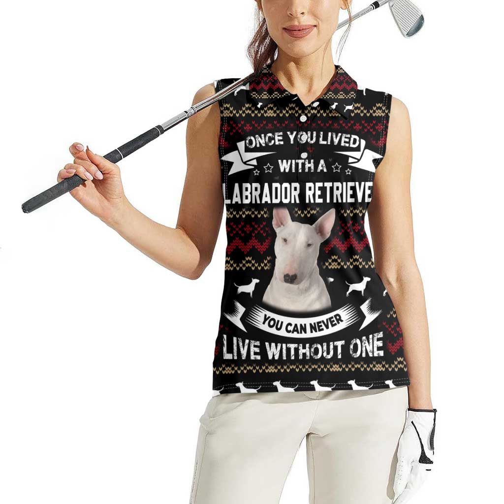 Christmas Bull Dog Terrier Women Sleeveless Polo Shirt Xmas Holiday Patterns - Wonder Print Shop