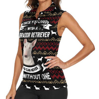Christmas Bull Dog Terrier Women Sleeveless Polo Shirt Xmas Holiday Patterns - Wonder Print Shop