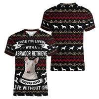 Christmas Bull Dog Terrier Women V-Neck T-Shirt Xmas Holiday Patterns - Wonder Print Shop