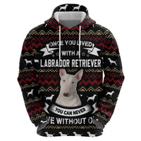 Christmas Bull Dog Terrier Zip Hoodie Xmas Holiday Patterns - Wonder Print Shop
