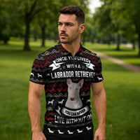 Christmas Bull Dog Terrier Zipper Polo Shirt Xmas Holiday Patterns - Wonder Print Shop