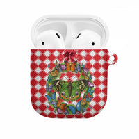 Christmas Butterfly Wreath AirPods Case Xmas Holiday Patterns - Wonder Print Shop