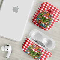 Christmas Butterfly Wreath AirPods Case Xmas Holiday Patterns - Wonder Print Shop