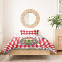 Christmas Butterfly Wreath Bedding Set Xmas Holiday Patterns - Wonder Print Shop