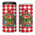Christmas Butterfly Wreath 4 in 1 Can Cooler Tumbler Xmas Holiday Patterns - Wonder Print Shop