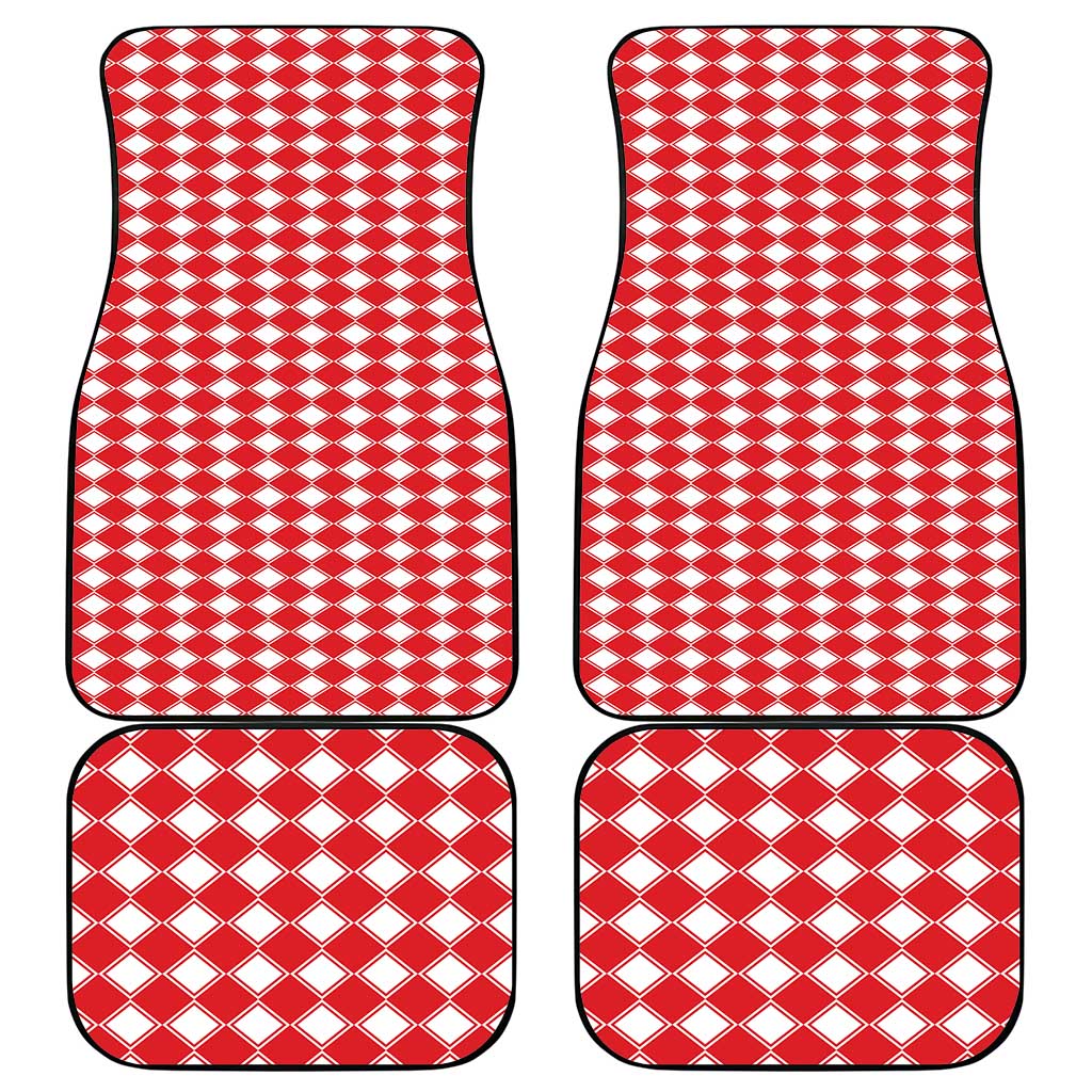 Christmas Butterfly Wreath Car Mats Xmas Holiday Patterns - Wonder Print Shop