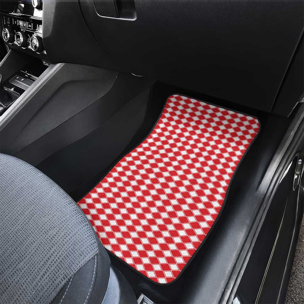 Christmas Butterfly Wreath Car Mats Xmas Holiday Patterns - Wonder Print Shop