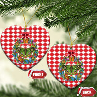 Christmas Butterfly Wreath Ceramic Ornament Xmas Holiday Patterns - Wonder Print Shop