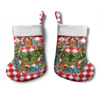 Christmas Butterfly Wreath Christmas Stocking Xmas Holiday Patterns - Wonder Print Shop