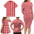 Christmas Butterfly Wreath Family Matching Long Sleeve Bodycon Dress and Hawaiian Shirt Xmas Holiday Patterns - Wonder Print Shop